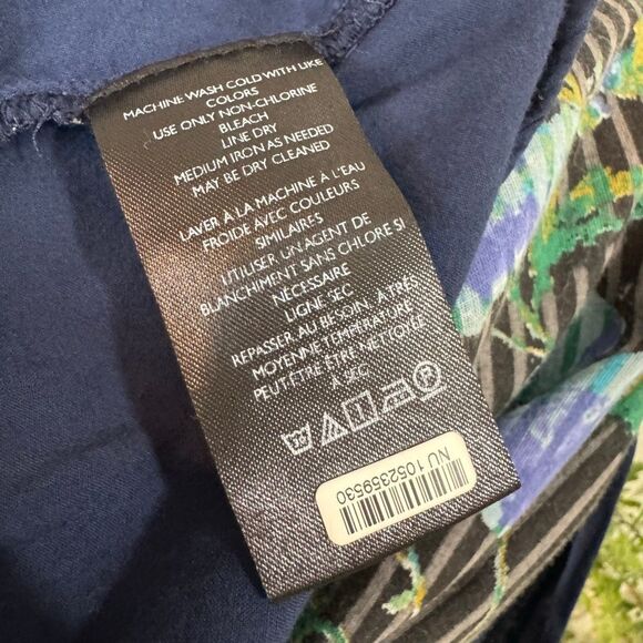 Free People Printed Agnes Dress | Patchwork Floral Boho Mini | Navy Multi | Medi - Picture 10 of 13